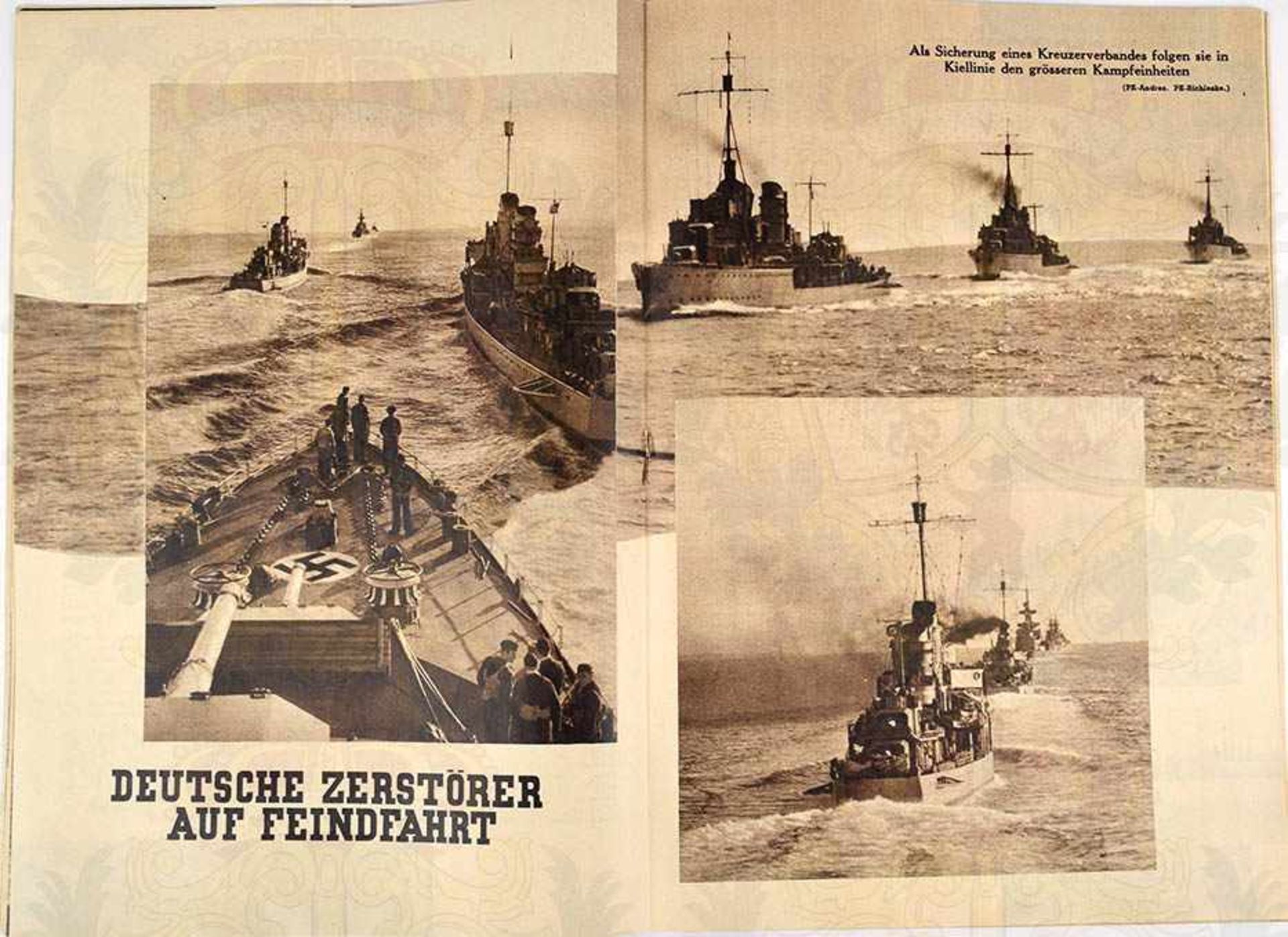 HORNISSEN DER MEERE, „Fahrten u. Heldentaten Deutscher Zerstörer, Torpedoboote u. Schnellboote im - Bild 2 aus 2