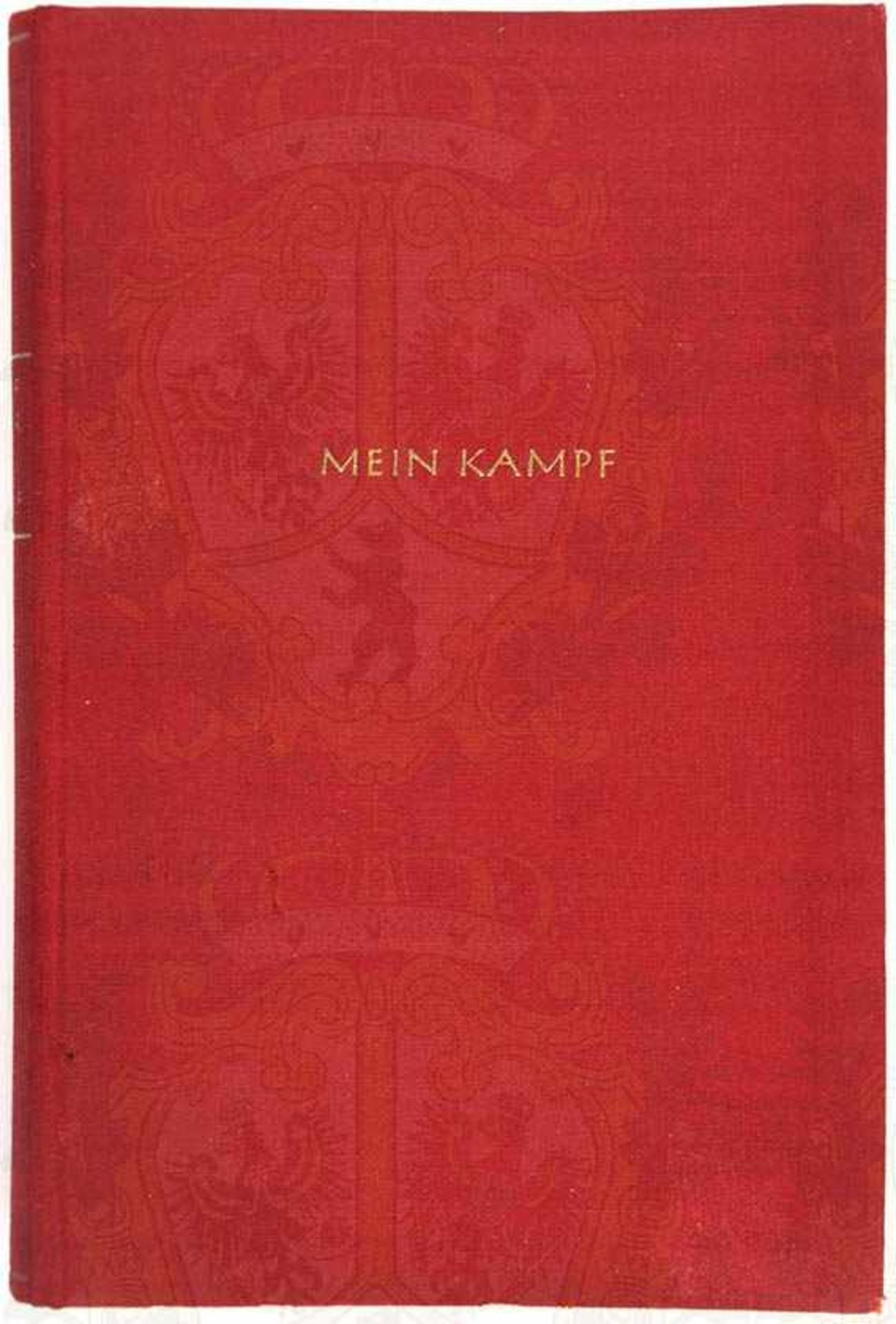 MEIN KAMPF, Adolf Hitler, Dünndruck-Ausgabe, Eher-V. 1940, 1 Portrait, 781 S., gld.gepr., kleinf. - Bild 2 aus 3