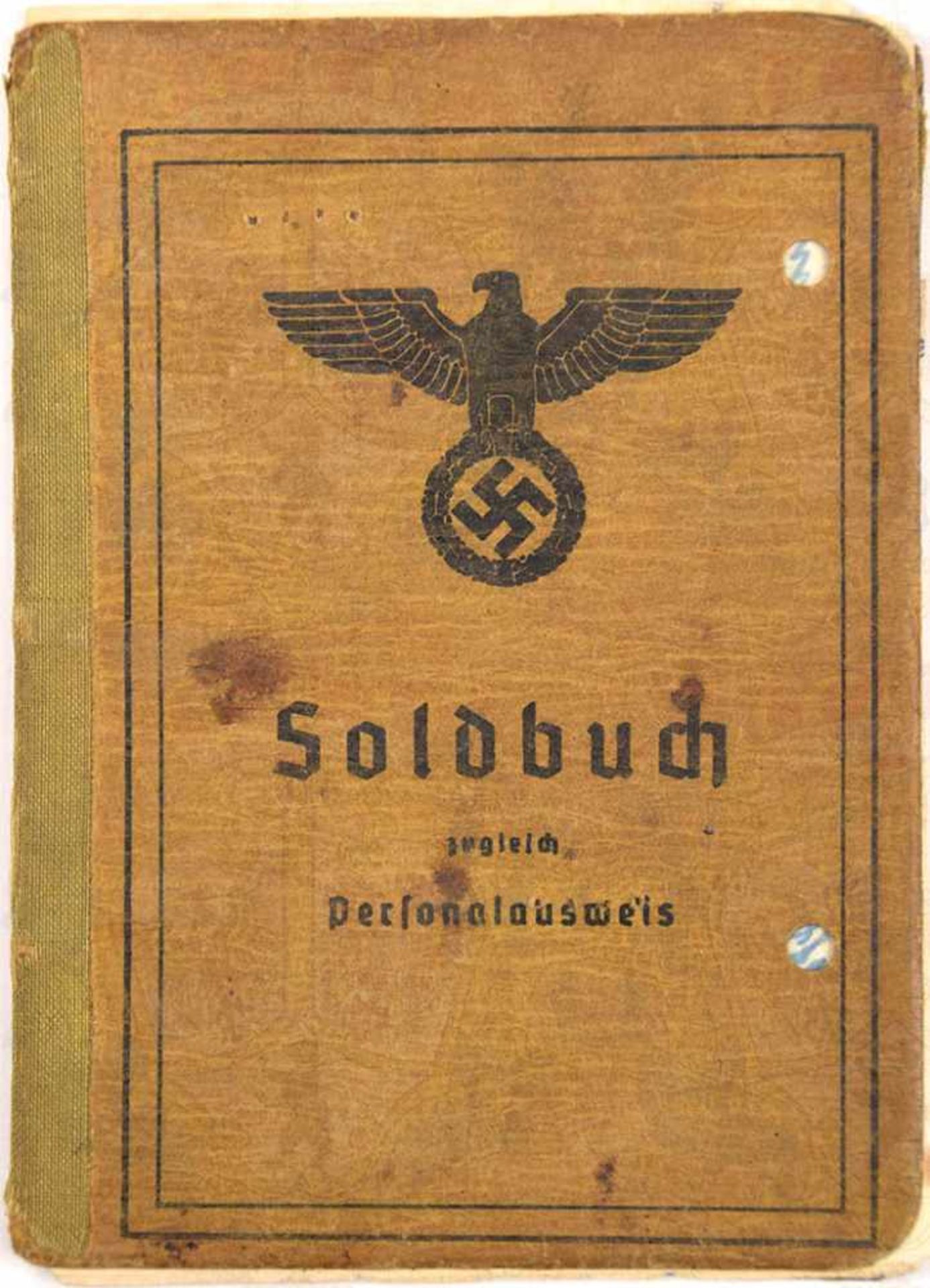 SOLDBUCH EINES OBERGEFREITEN, Foto u. S. 1/2 entfernt, Kraftfahr-Inst. Zug 1818, Gren. Rgt. 295 bzw.