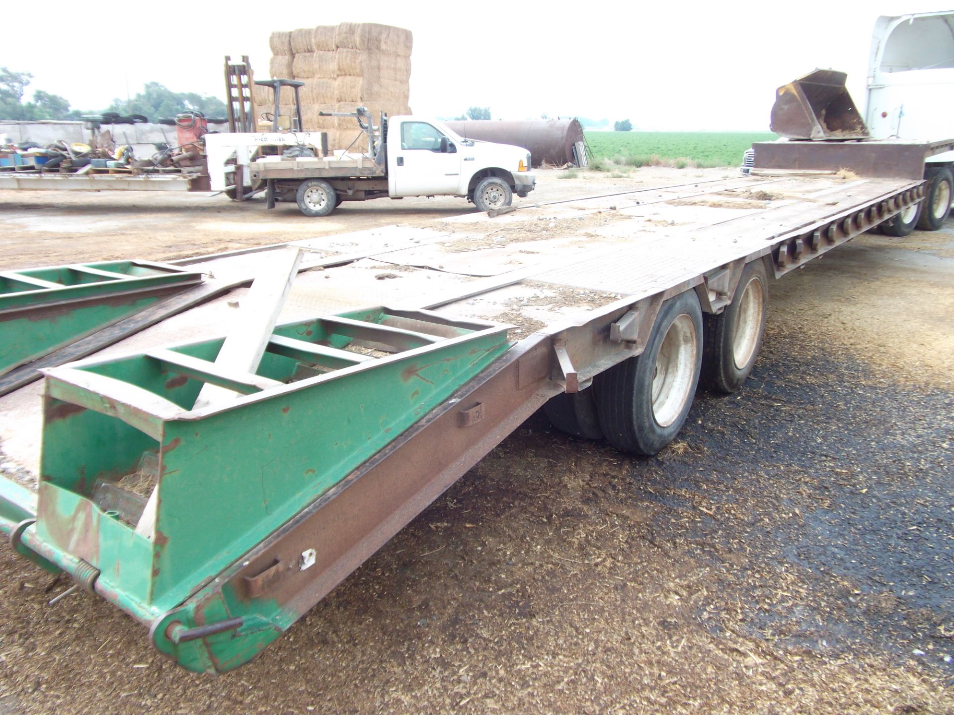 1- 1985 Great Dane 45’ step deck semi-trailer fold out sides & ramps - Image 3 of 3