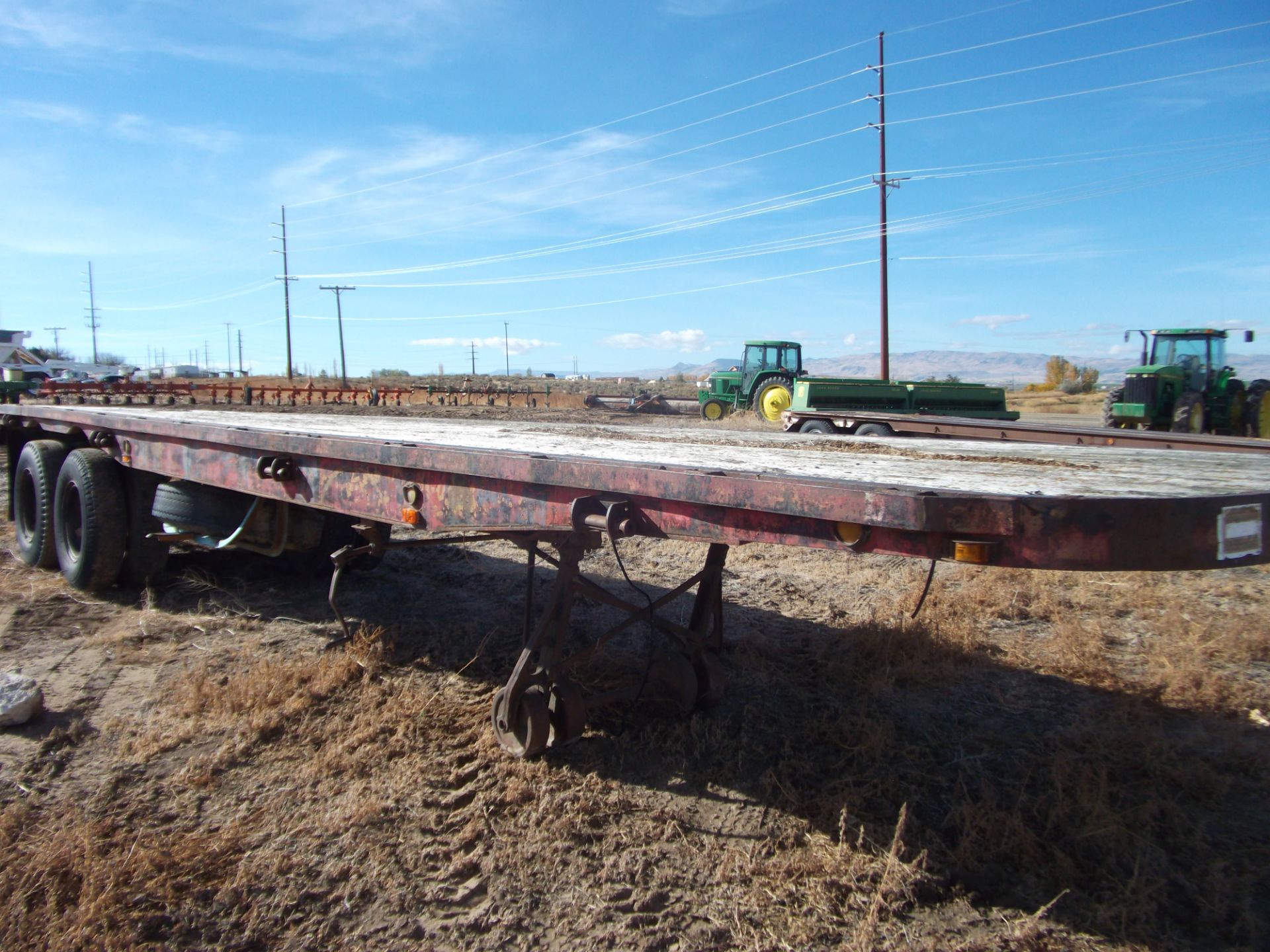 1936 American 36’ flatbed semi-trailer