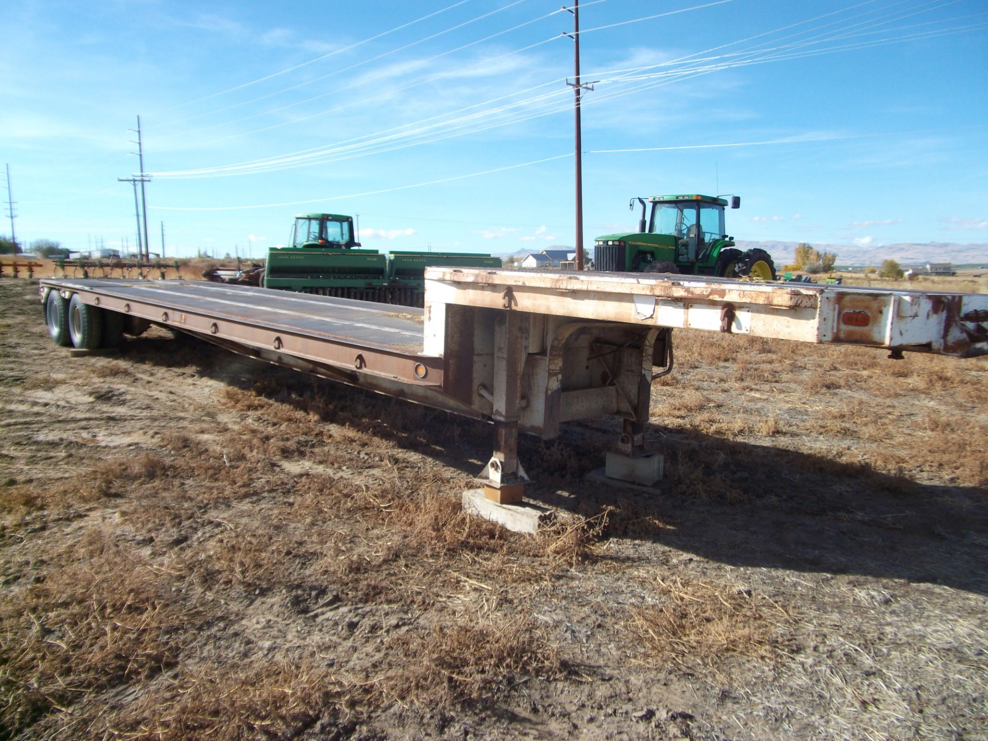 1979 Fontaine 42’ drop deck semi-trailer w/ steel deck