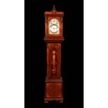 An unusual Edwardian mahogany and marquetry shortcase bracket clock, 19.