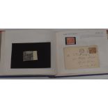 Stock card with (probably) unmounted mint stamp: Postal Union Congress £1,