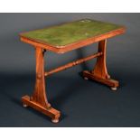 A George IV mahogany rounded rectangular writing table,