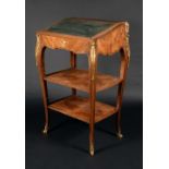 A 19th century French gilt-metal mounted kingwood library lectern-desk,