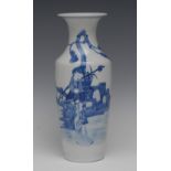 A Chinese porcelain baluster vase,