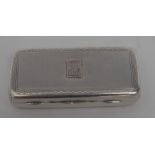 An Art Deco silver rounded rectangular lady's handbag companion,