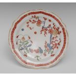 A Worcester Two Quail pattern shaped circular plate,