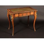 A 19th century French Louis XV-Revival gilt-metal mounted kingwood bureau plat de dame,