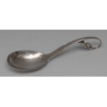 George Jensen - a silver jam or preserve spoon, pattern no.