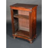 A 'George IV' rosewood rectangular open bookcase,