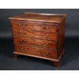 A George III mahogany bachelor's chest,