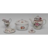 Worcester globular teapot and cover,