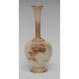 A Royal Worcester ovoid vase, with tall neck,