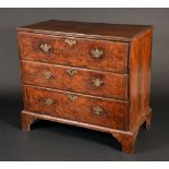 An 18th century walnut 'secretaire' chest,