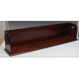 An unusually large George IV mahogany country house book carrier,