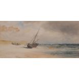 Alexander Williams R.H.A (Irish 1846 - 1930) Heading up the Beach signed, watercolour, 26.