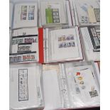 8 albums mint GB stamps 1979 to 1989.