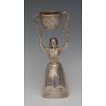 An Elizabeth II silver wager cup, of 18th century design,