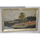 E Mann Norfolk Scene With Windmill signed,