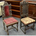 An 18th/19th century hall chair,