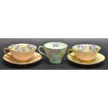 A Shelley Melody pattern floral printed tea cup;