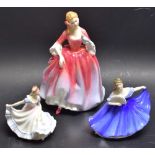 A Royal Doulton figure HN 2804 Nicola, signed and dated 1987; others,