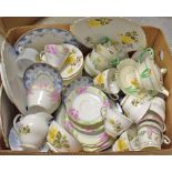 Ceramics - A Spode part tea service comprising cups, saucers, plates, sandwich plate,
