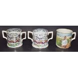 A Victorian Burgess & Leigh twin-handled loving-cup,