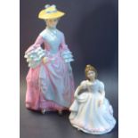 A Royal Doulton figure Mary Countess Howe, limited edition, 3950/5000, HN 3007; another HN 3635,