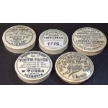 Pot Lids - Boots Cherry Tooth Paste, Woods Areca Nut Tooth Paste,
