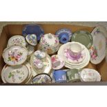 Ceramics - A Royal Crown Derby Posies trinket dish; others including Paragon, Wedgwood, Minton,