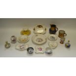 Ceramics - a Japanese Satsuma miniature bud vase; another; a Royal Worcester cup and saucer,