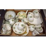Ceramics - a Royal Stafford tea set, eleven tea cups and saucers,