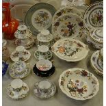 Ceramics - a Palisey Sheridan pattern bowl, 4 plates,