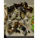 Decorative Ceramics - Melba-type Shire Horse; others; Dalmation Dog models; Owl models;