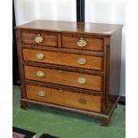 A George III oak chest of drawers, c.