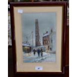 Michael Crawley The Strutt Tower, Derby signed,
