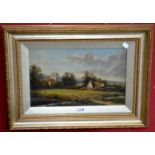 Montague Dighton (1907) Landscape with Cottage and Church signed,