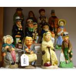The Wood and Sons Charles Dickens Toby Jug Collection portraying the twelve characters from the