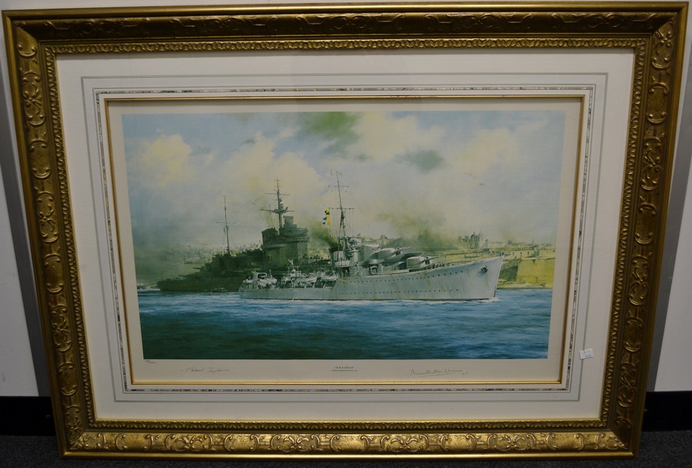 By and after Robert Taylor (20th century Marine Artist), "H.M.S.