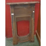 A cast iron bedroom fire surround circa 1890.