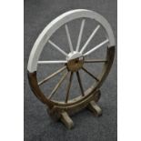 Garden Ornament - a reproduction wooden cart wheel