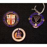 A hallmarked silver Mark Benevolent Fund badge; a Royal Aero Club badge;