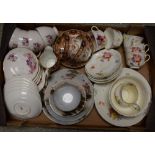 Ceramics - a Royal Doulton printed and painted part tea set, including cups, saucers, etc.