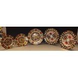 Royal Crown Derby - a pair of 1128 pattern plates, 16cm,