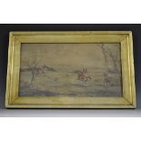 English School (19th century) Hunting Scene, A View From the Tops inscribed to verso H Alken,