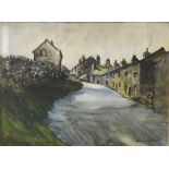 George Cunningham (1924-1996) Hollow Gate, Bradwell, Derbyshire signed, watercolour,