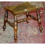 A 19th century elm stool,